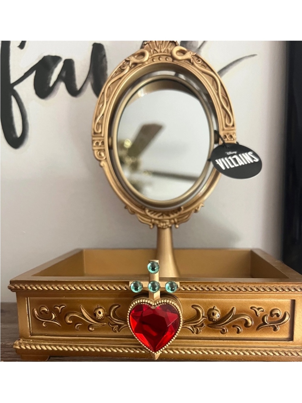 Bath & Body Works Disney Villains Evil Queen Magic Mirror Light Up Tray "New"